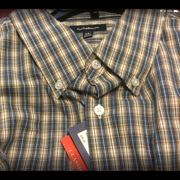 New Croft & Barrow XL long sleeve shirt - Picture 1 of 2
